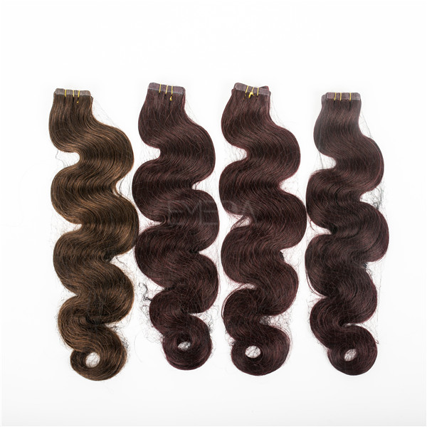 Brazilian remy hair extensions tape lp